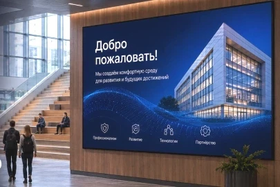 Как LED-экран помогает учреждению выглядеть современно
